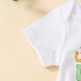 thumbnail image 5 of Youmylove Toddler Baby Girl Clothes Infant Girls St.Patrick's Day Outfit Summer Short Sleeve Romper Bodysuits Ruffles Shorts Outfits 0-3 Months, 5 of 8
