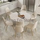 thumbnail image 2 of High Grade Rock Slab Round Dining Table Household Chair Luxury Combination Minimalist Apartment Table A Manger Furniture WK My Lux Decor Round, 2 of 16