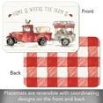 thumbnail image 6 of CounterArt Red Truck Farm Reversible Easy Care Plastic Tabletop Placemat 4-Pack, 6 of 8