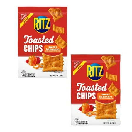 ( 2 Pack ) Ritz Toasted Chips Sweet Habanero Crackers, 8.1 Oz