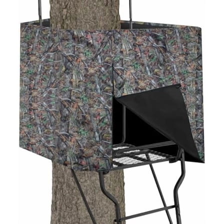 Deer Hunting Tree Stand Blind Cover, 93" x 35" Hunting Treestand Camo Blind Cover with 2 Pocket for Elevated