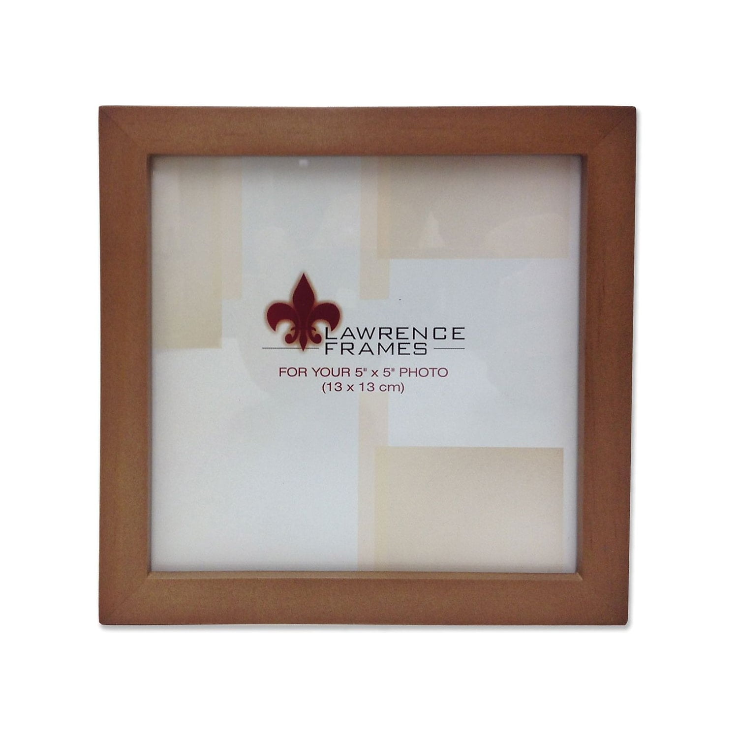Lawrence Frames 766055 Nutmeg Wood 5x5 Picture Frame - Gallery Collection