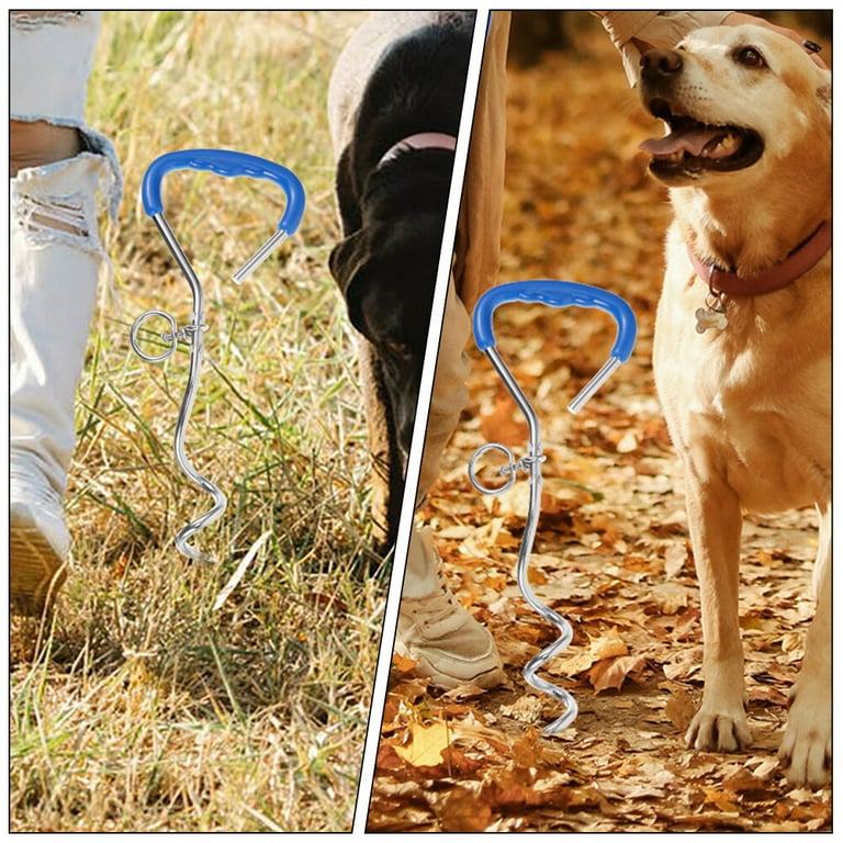 Dog Tie Out Stake Heavy Duty Dog Ground Stake Outdoor Dog Anchor Yard Stake for Large Dog Walmart