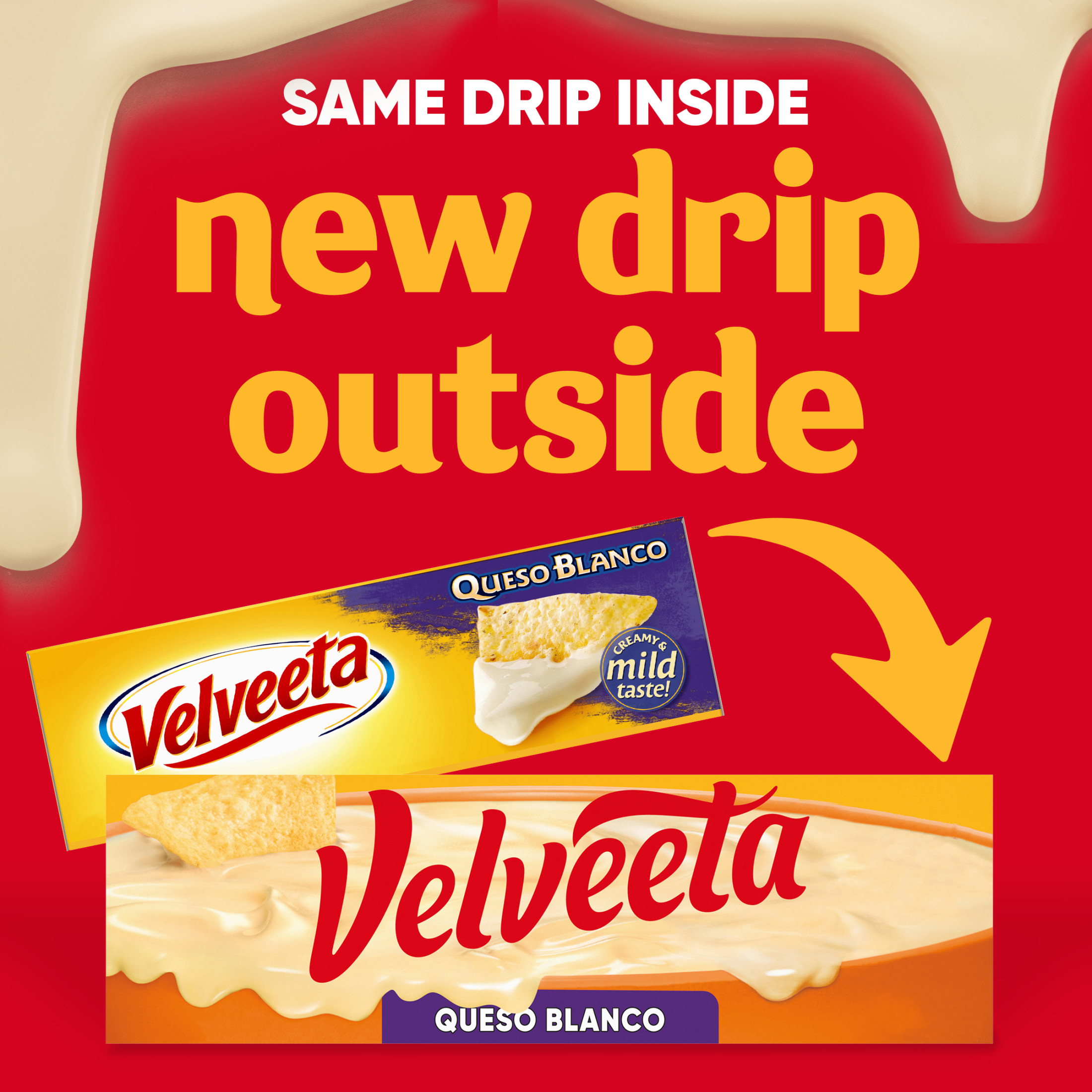 Velveeta Queso Blanco Melting Cheese Dip & Sauce, 32 oz Block - image 3 of 14