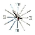 thumbnail image 3 of Masteelf Acrylic Wall Clock with Silent Sweep Second Hand for Accurate Time Display in Silver Color 10.6 Inches, 3 of 8