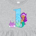 thumbnail image 4 of Inktastic First Birthday Mermaid Girls Baby Dress, 4 of 5