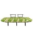 thumbnail image 3 of Banana Futon Couch, Tropical Fruits on Leaves Aloha Vibes Exotic Summer Pattern Repetition, Daybed with Metal Frame Upholstered Sofa for Living Dorm, Loveseat, Yellow Lime Green, by Ambesonne, 3 of 4
