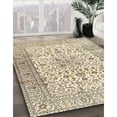 thumbnail image 2 of Ahgly Company Indoor Square Traditional Dark Almond Brown Persian Area Rugs, 3' Square, 2 of 6