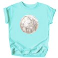 thumbnail image 2 of Faux Glitter Volleyball Shirt for Toddlers and Girls Cute Girly Volleyball Fan Tee Chill Shirt 2T, 2 of 4
