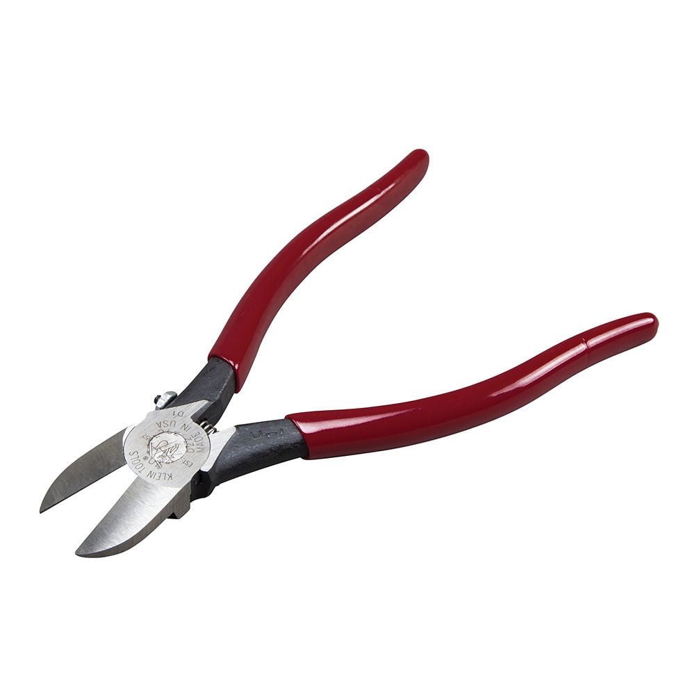 Klein Tools D227-7C 7 in. Spring Loaded Plastic Diagonal Cutting Pliers