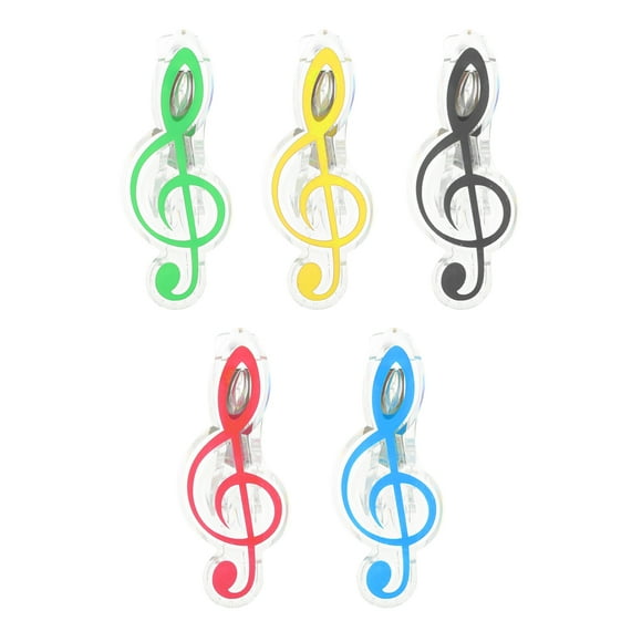 5 Pcs Support de Musique Porte-Notes Matériau Durable PP et Acier pour Divers Matériaux de Lecture