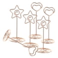 thumbnail image 4 of WORGEOUS  6 Pcs Menu Cards Holder Picture Holders for Centerpieces Display Stand Business Office Rose Gold, 4 of 8