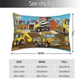 thumbnail image 4 of Vsdgher Different Construction Site Vehicles Print Pillow Cases -Iconic Collection Pillowcases -Extra Soft, Not easy to deform,not pilling Export quality, 4 of 8