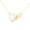 Yellow, variant on Heart & Infinity Moissanite Diamond Women Pendant Necklace 925 Sterling Silver 14K White Gold Over