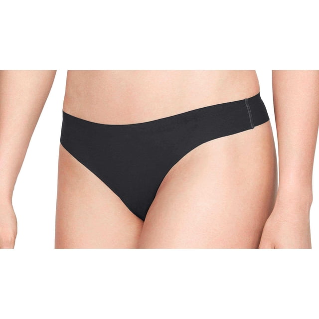 Tanga Under Armour Pure Stretch para mujer, paquete múltiple, color negro M