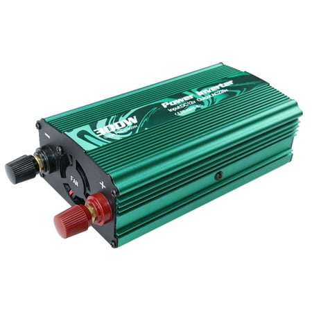 

Pure Sine Wave 300W Power Inverter DC 12V To AC 220V Car Plug Inverter Adapter Power Converter With 2A USB Charging Ports & 2 Battery Clamps Green-Summer Savings