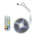 thumbnail image 4 of LED Strip Lights 197Inch 70LED, Color Changing Lights Strip for Bedroom, Desk, Indoor, Room Bedroom, Girl Boy Birthday Gifts RGB Decor with Remote and 24V Power Supply, 4 of 8