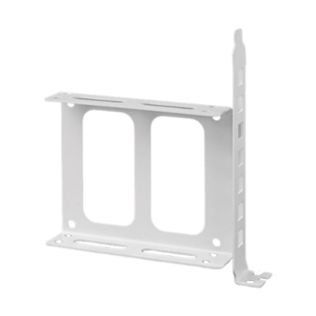 Bunblic 2.5" SSD Mounting Bracket Double SSD Mounting Bracket PC Computer HDD Bay Tray Sturdy Metal for Desktop Computer White