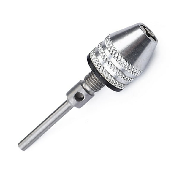 Zehuanyu Keyless Aluminium Alloy Mini 3-Jaw Drill Chuck Drilling Adapter Converter to Hold 0.3-3.4mm Drill Bits Converter Hand Drill Bits