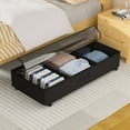 thumbnail image 5 of 2X Under-Bed Locker Storage Box with Wheels Bed Bottom Storage Box Storage Box Rolling Storage Container Under Bed, 5 of 6