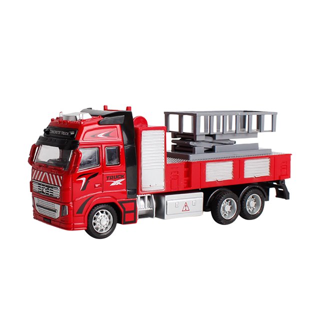 Serie de coches de aleación 1:38, camión de remolque, camión de basura, camión de bomberos, vehículos de transporte para niños, juguetes Wmkox8yii shdjk5989