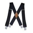 thumbnail image 3 of Tirantes para hombre jinwen Pantalones 5 cm de ancho Trabajo informales Clips fuertes negro, 3 of 7