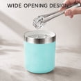 thumbnail image 6 of Ozark Trail 10oz Ceramic Lined Stainless Steel Lowball Tumbler with Magnetic Tritan Transparent Slider Lid, Turquoise, 6 of 15