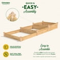 thumbnail image 4 of Greenes Fence 4' x 12' x 7-14" (3/4" Thick) Stair-Step Premium Cedar Raised Garden Bed, 4 of 8