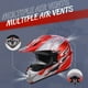 thumbnail image 4 of Casco de moto de cross OUMURS para adulto con gafas, guantes y máscara, color rojo M, 4 of 9