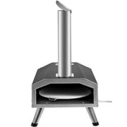 VEVOR Multi-Fuel Outdoor Pizza Oven - 12 Inch Wood Fired & Gas Pizza Maker with Rotating Stone, Propane Pellet Dual Fuel Grill, Portable and CSF Certified