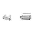 thumbnail image 6 of Dualoai Floating Wire Hanging Shelves Organizer for Kitchen Bathroom Countertop Living Room Metal Storage Basket Wall, 6 of 8