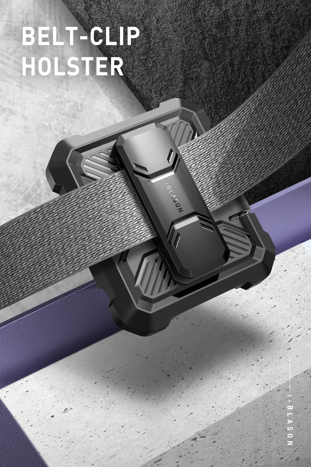 i-Blason Armorbox Shock-Absorbent & Resistant Holster Cell Phone Case for Galaxy 2023 ZFlip5, Mauve