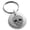 Silver, variant on Stainless Steel Day of the Dead Calaveras Mischievous Skull Engraved Small Medallion Circle Charm Keychain Keyring
