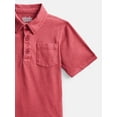 thumbnail image 3 of Wonder Nation Boys' Garment Dye Polo Shirt, Sizes XS-XXL & Husky, 3 of 3