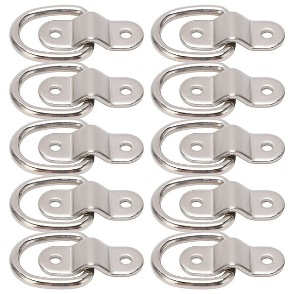 Mount D Ring, Tiedown Anchors Solid Universal 10Sets For Safe Secure Hauling Black,Silver