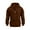 Brown, variant on Mens Hoodie Color Block Design with Soft Fleece Lining Warm and Stylish for Fall Winter