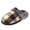 A-Beige1233, variant on Bibifish Mens Womens Plush Slippers Plaid Print Closed‑Toe Plush Flat Sole Winter Indoor Warm Fleece House Slippers