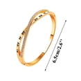 thumbnail image 3 of Cruzado número romano Rhinestone pulsera de joyería Charm pulsera Cumpleaños Sorpresa Regalo para Mujer Niñas, 3 of 4