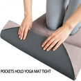 thumbnail image 3 of Pink Marble Pattern Hot Yoga Mat Towel Non Slip for Hot Yoga - Quick-Drying Yoga Mat Cover with 4 Corner Pockets with Travel Bag - Hot Yoga Towel Non Slip Grip Moisture Wicking Sweat 70"x26", 3 of 6