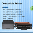 thumbnail image 5 of TN760 Toner Cartridge Replacement for Brother TN-760 TN760 TN730 TN-730 for Brother MFC-L2710DW HL-L2370DW HL-L2350DW DCP-L2550DW Printer (2 Black), 5 of 7