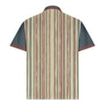 thumbnail image 5 of Jjayotai George Shirts for Men Polo, Men's Casual Solid Color Stripe Printed Button Down T-Shirt, Golf Tees, 5 of 5