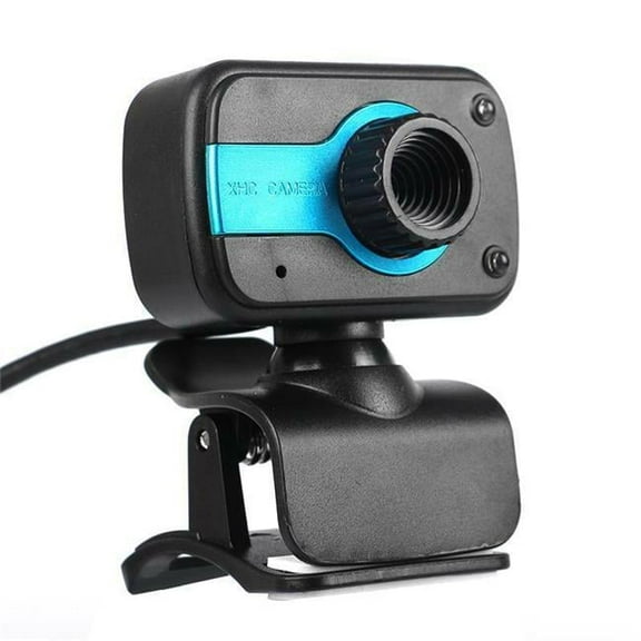 Sanoxy Sanoxy-WBCM-blkblu HD Webcam USB Computer Web Camera for PC Laptop Desktop with Microphone
