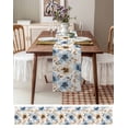 thumbnail image 6 of Blue Brown Spring Floral Table Runner Summer Botanical Watercolor Tablerunners 14 x 72 Inch, Table Decorations Tabletop Scarf for Summer Gathering Holiday Farmhouse Kitchen Dining Decor, 6 of 6