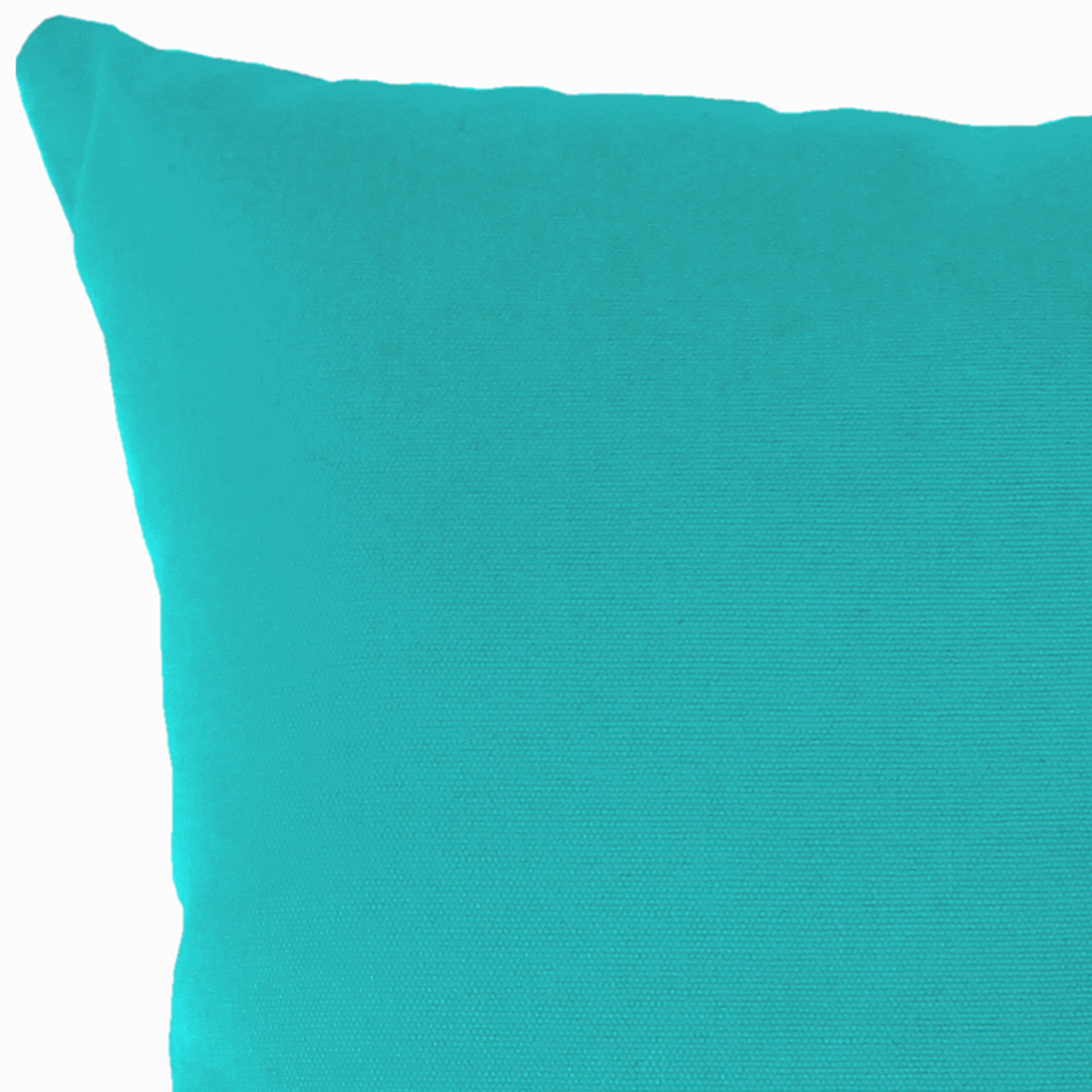 Jordan Manufacturing Sunbrella 18" x 18" Canvas Aruba Turquoise Solid Square Outdoor Throw Pillow (2 Pack)
