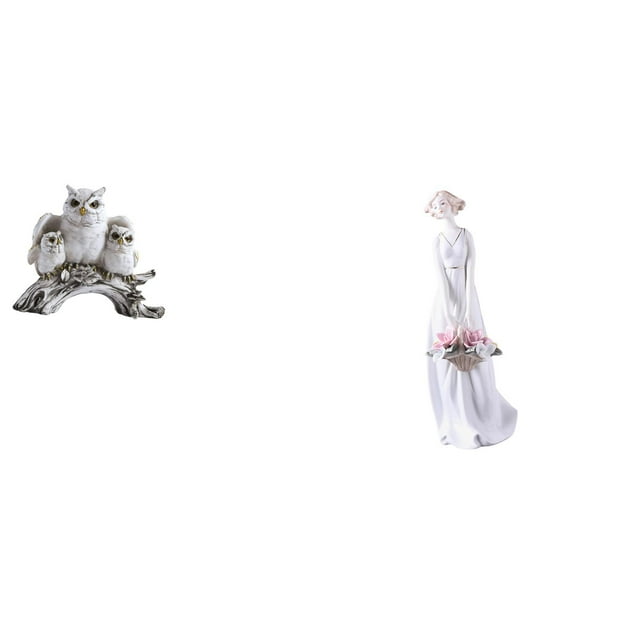 Figuras de búho,Figuras de búho,animales artificiales,artesanías,decoración del hogar,Figura en miniatura de búho moderna para dormitorio,Figura de escritorio,Estatua de niña linda de