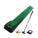 thumbnail image 2 of Tapete para Putting de Golf, juego de juego de Golf con bandera y taza de Golf, entrenador de Putter con 3 pelotas con Putter retráctil para golfistas Putter negro, 2 of 8