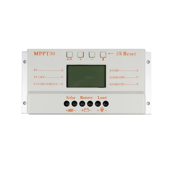 30A MPPT Solar Charge Controller LCD 5V USB Output 12V 24V Auto Solar Battery Solar Panel Home Battery Charger Regulator