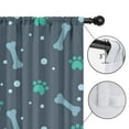 thumbnail image 4 of Blackout Kids Curtains,Paw Prints and Bones Childrens Insulated Curtains Set Of 2,Bedroom Essentials,Toddler Room Decor 42x63in(106x160cm), 4 of 4