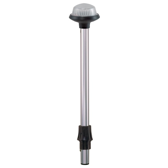Perko 1460DP6CHR Coastal-Series Reduced Glare White All-Round Navigation Pole Light - 48" Height