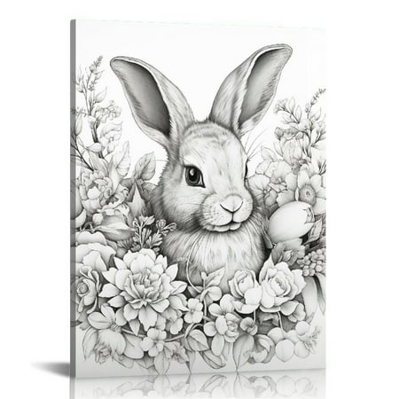 Nawypu Bunny Decor - Rabbit Decor - Baby Room Decor - Nursery Wall Decor - Little Girls Bedroom - Baby Shower Gifts - Toddler Girls Bedroom - Wall Art for Girls - Girls Room Decorations